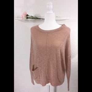 Verve Blush Pink and Metallic Gold sweater
